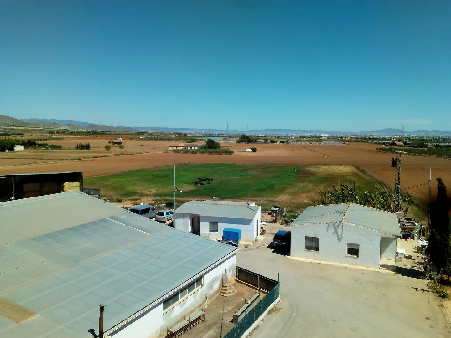 Farm buildings and surroundings